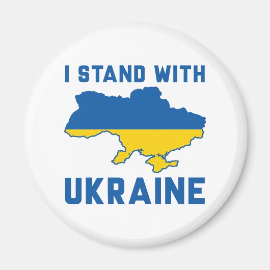 Ich stehe mit der Ukraine Magnet (Vorne)