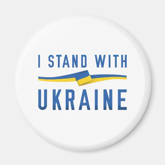 Ich stehe mit der Ukraine Magnet (Vorne)