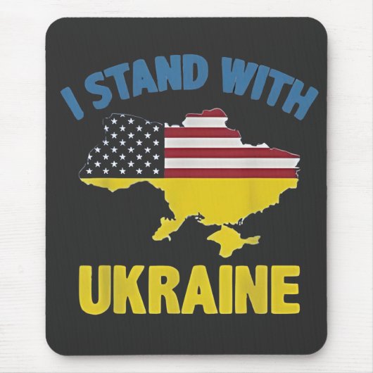 Ich stehe mit der Ukraine Mousepad (Vorne)
