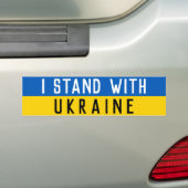 Ich stehe mit der Ukraine politisch Autoaufkleber (Auf Auto)