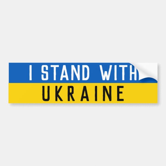 Ich stehe mit der Ukraine politisch Autoaufkleber (Vorne)