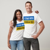 Ich stehe mit der Ukraine politisch T-Shirt (Unisex)