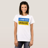 Ich stehe mit der Ukraine politisch T-Shirt (Vorne ganz)