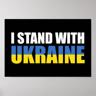 Ich stehe mit der Ukraine Poster