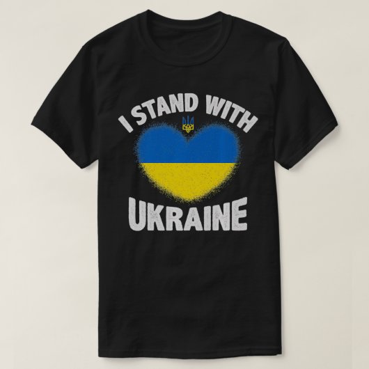 Ich stehe mit der Ukraine Premium T-Shirt (Design vorne)