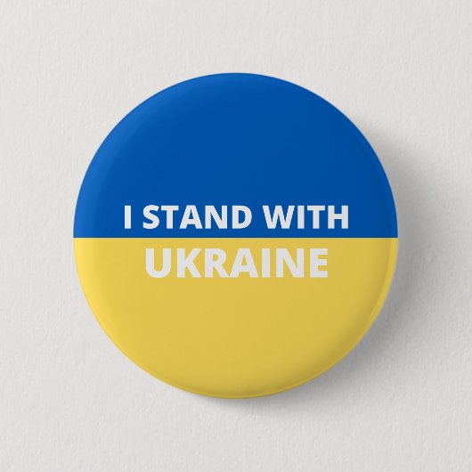 ICH STEHE MIT DER UKRAINE-SCHALTFLÄCHE BUTTON (Vorderseite)