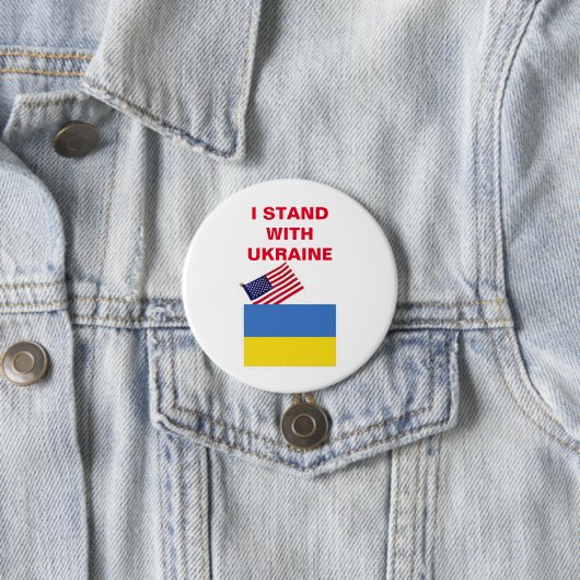 ICH STEHE MIT DER UKRAINE-SCHALTFLÄCHE BUTTON (Beispiel)