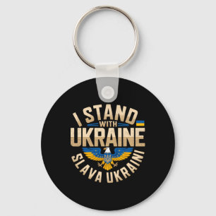 Ich stehe mit der Ukraine Slava Ukraini Ruhm der U Schlüsselanhänger