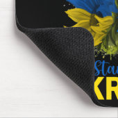 Ich stehe mit der Ukraine Sonnenblumenflagge, frie Mousepad (Ecke)