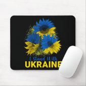 Ich stehe mit der Ukraine Sonnenblumenflagge, frie Mousepad (Mit Mouse)