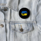 Ich stehe mit der Ukraine Spaß ukrainischen Bauer Button (Beispiel)