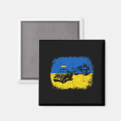 Ich stehe mit der Ukraine Spaß ukrainischen Bauer  Magnet (Vorderseite/Rückseite)