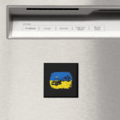 Ich stehe mit der Ukraine Spaß ukrainischen Bauer  Magnet (In Situ (Geschirrspüler))