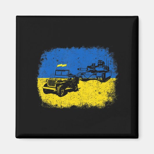 Ich stehe mit der Ukraine Spaß ukrainischen Bauer  Magnet (Vorne)