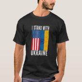 Ich stehe mit der Ukraine Su Pay UKRAINE Ukr Ainia T-Shirt (Vorderseite)