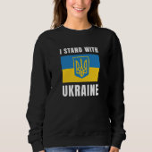 Ich stehe mit der Ukraine Sweatshirt (Vorderseite)