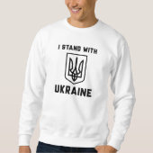 Ich stehe mit der Ukraine Sweatshirt (Vorderseite)