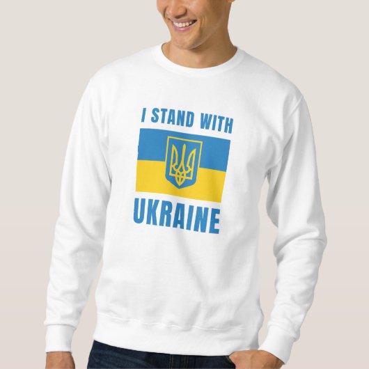 Ich stehe mit der Ukraine Sweatshirt (Vorderseite)