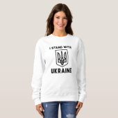 Ich stehe mit der Ukraine Sweatshirt (Vorne ganz)