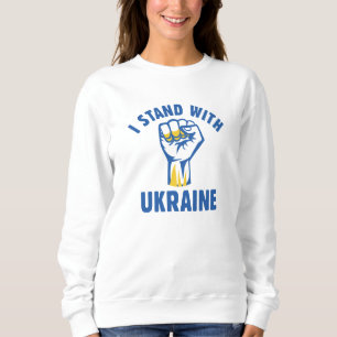 Ich stehe mit der Ukraine Sweatshirt