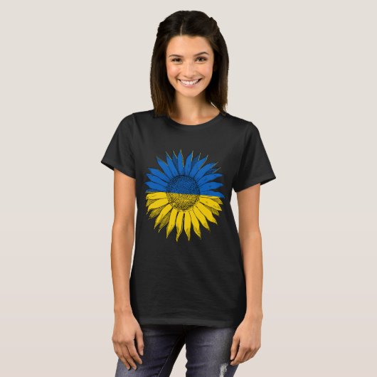 Ich stehe mit der Ukraine! T-Shirt (Vorne ganz)