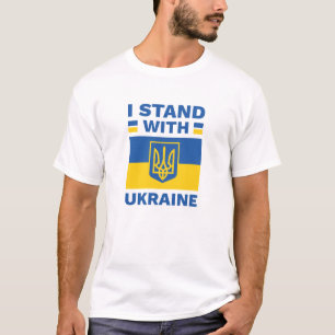 Ich stehe mit der Ukraine T-Shirt