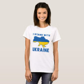 Ich stehe mit der Ukraine T-Shirt (Vorne ganz)
