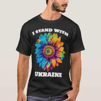 Ich stehe mit der Ukraine T-Shirt