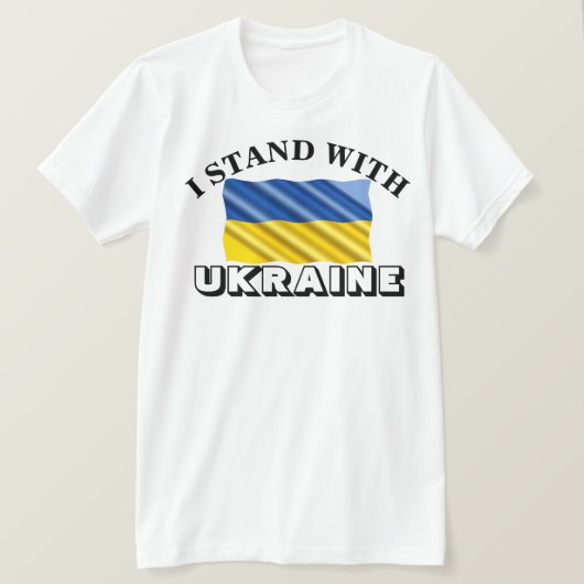 ICH STEHE MIT DER UKRAINE T - SHIRT (Design vorne)