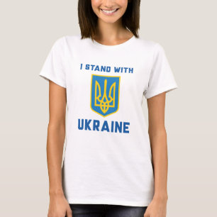 Ich stehe mit der Ukraine T-Shirt