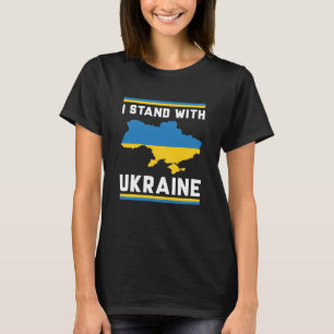 Ich stehe mit der Ukraine T-Shirt