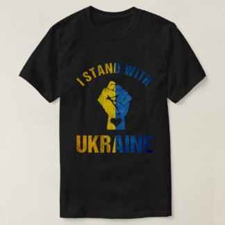 Ich stehe mit der Ukraine T-Shirt