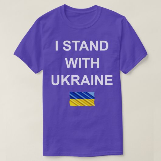 Ich stehe mit der Ukraine T-Shirt (Design vorne)
