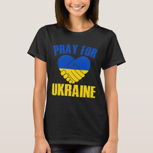 Ich stehe mit der Ukraine T-Shirt (Vorderseite)