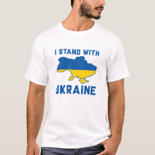 Ich stehe mit der Ukraine T-Shirt