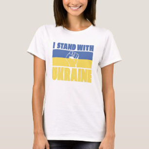 Ich stehe mit der Ukraine T-Shirt