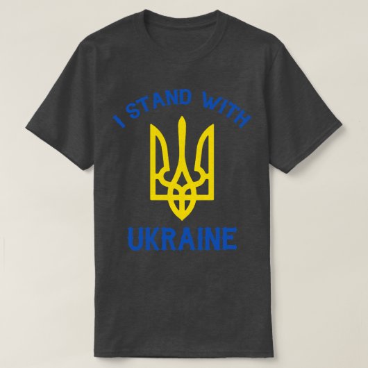 Ich stehe mit der Ukraine T-Shirt (Design vorne)