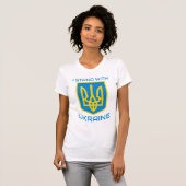 Ich stehe mit der Ukraine T-Shirt (Vorne ganz)
