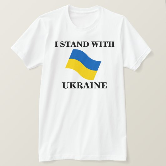 ICH STEHE MIT DER UKRAINE T - SHIRT (Design vorne)