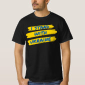 Ich stehe mit der Ukraine T-Shirt (Vorderseite)