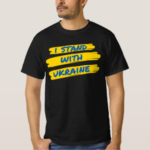 Ich stehe mit der Ukraine T-Shirt