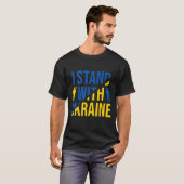Ich stehe mit der Ukraine T-Shirt (Vorne ganz)