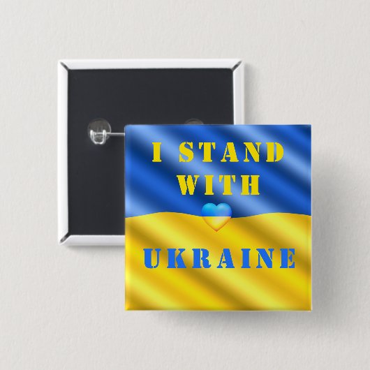Ich stehe mit der Ukraine-Taste Unterstützung Frei Button (Vorne & Hinten)