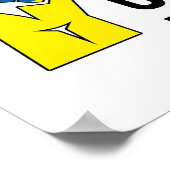 Ich stehe mit der Ukraine | Ukraine Flag Hand Flag Poster (Ecke)