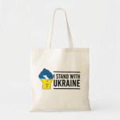 Ich stehe mit der Ukraine | Ukraine Flag Hand Flag Tragetasche (Vorne)