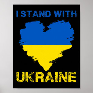 Ich stehe mit der Ukraine Ukrainischer Stolz 5 Poster