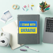 Ich stehe mit der Ukraine und unterstütze die ukra Aufkleber (iPad Hülle)