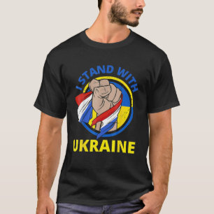 Ich stehe mit der Ukraine und unterstütze die ukra T-Shirt
