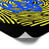 Ich stehe mit der Ukraine - Unterstützung der Ukra Poster (Ecke)