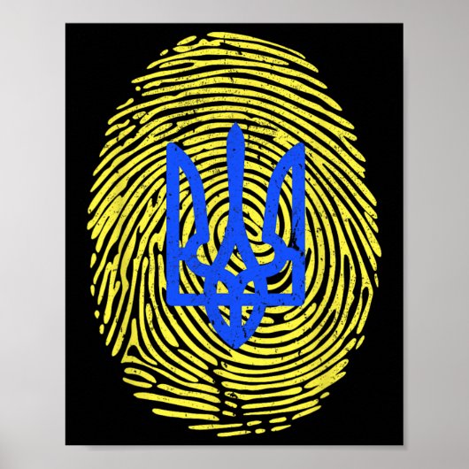 Ich stehe mit der Ukraine - Unterstützung der Ukra Poster (Vorne)